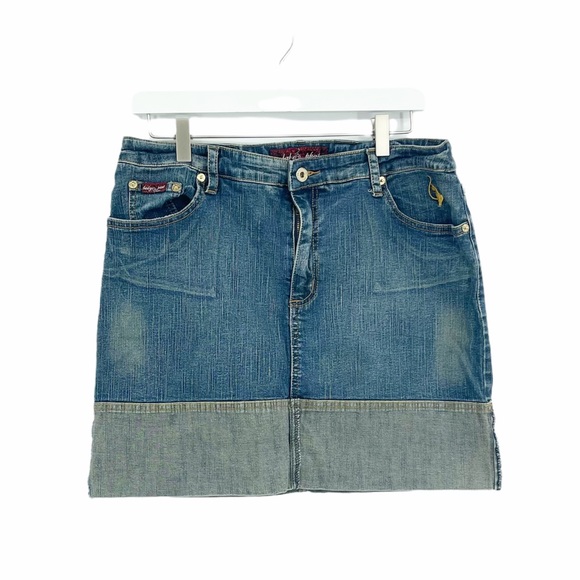 Baby Phat Skirts Baby Phat Early 200s Vintage Y2k Mini Jean Skirt